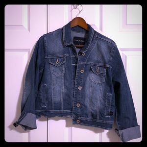 Maurices plus size denim jacket!